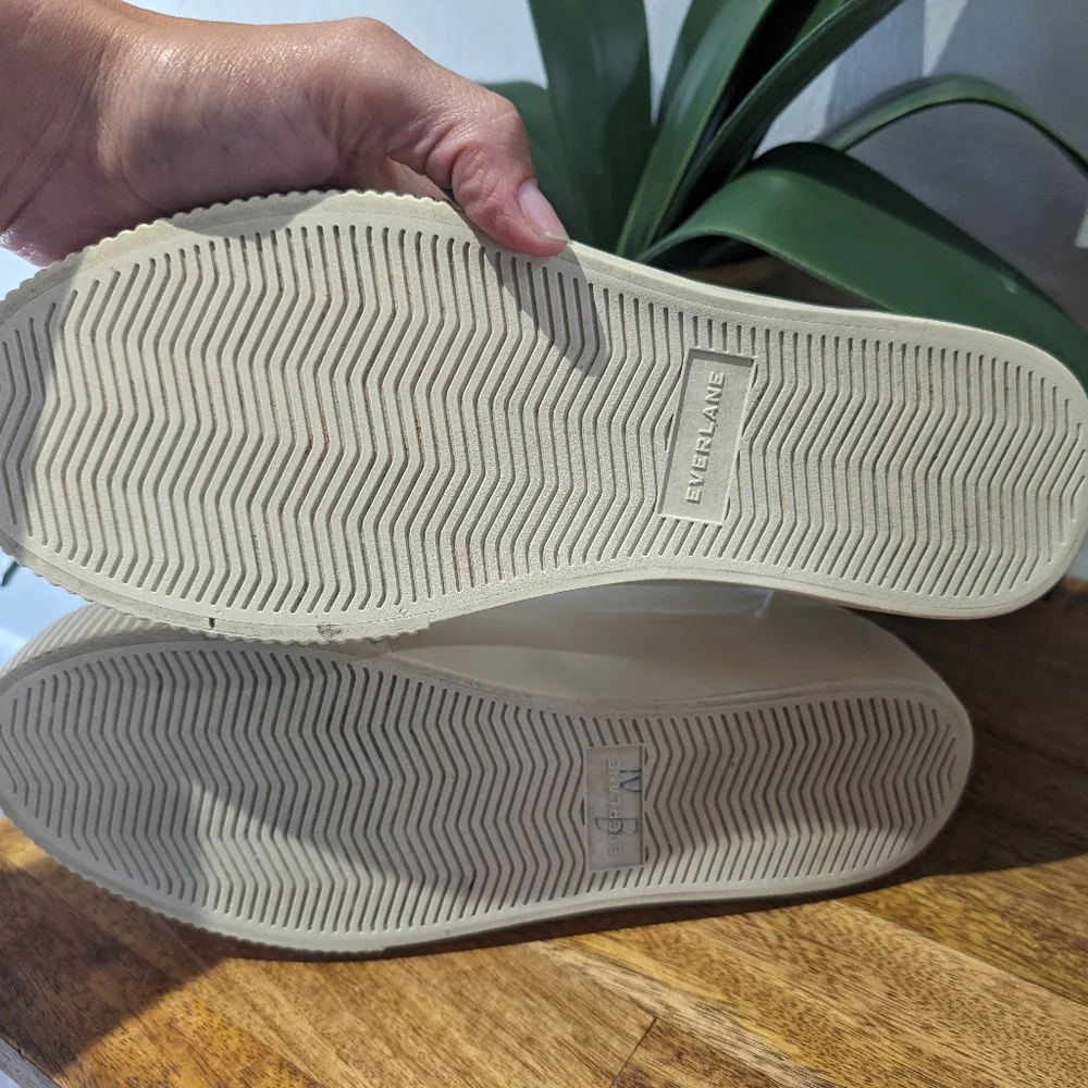 Everlane platform white sneakers size‎ 10